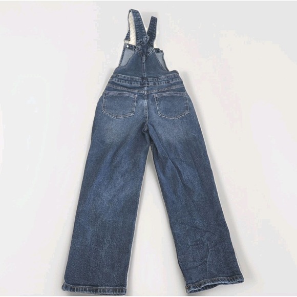 Vintage Eusie Blue Denim Overalls Kids Size 11 Pockets Belt‎ Loops - Picture 5 of 14